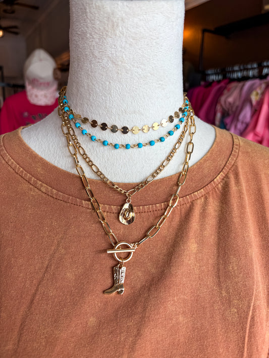 Cowgirl Stacked Necklace