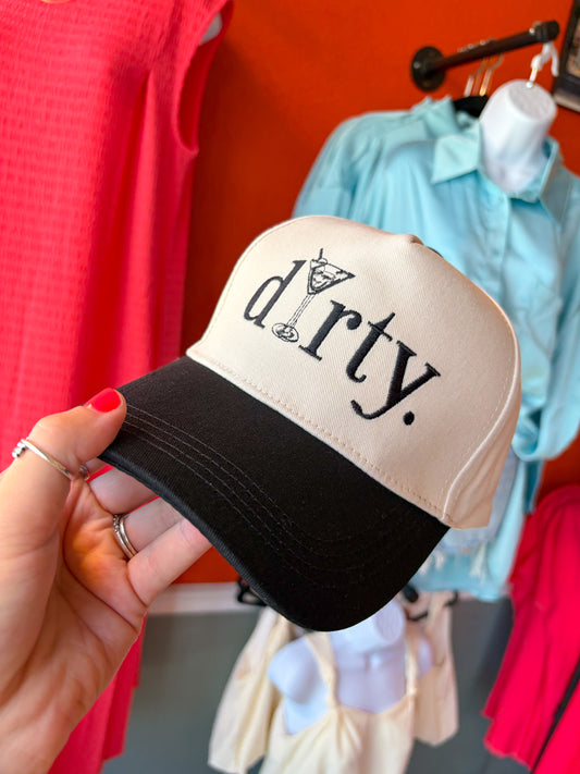Dirty Martini Hat in Black