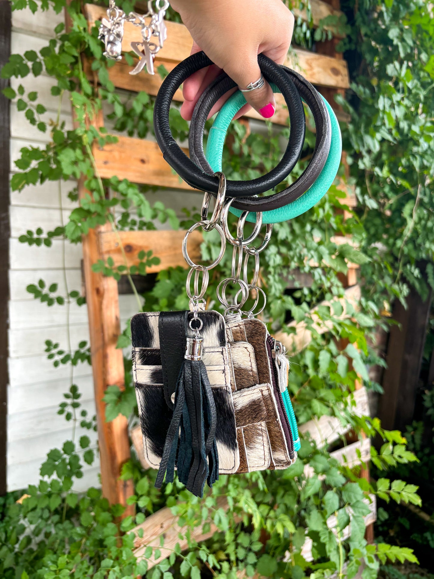 Cowhide Key Ring