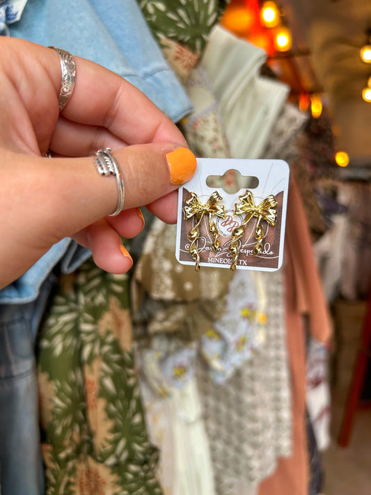 Bow and Bloom Earrings