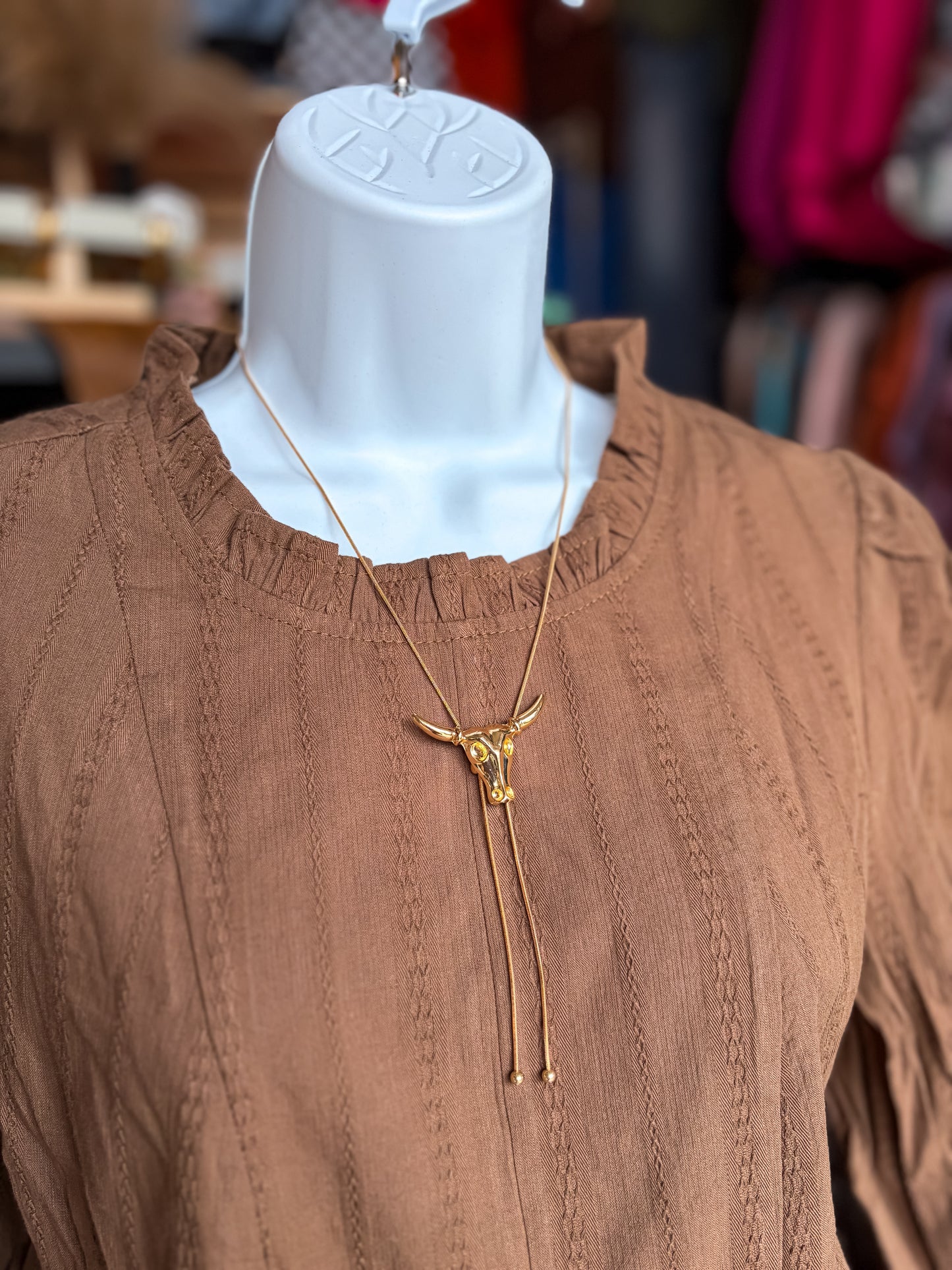 Bull & Gold Necklace