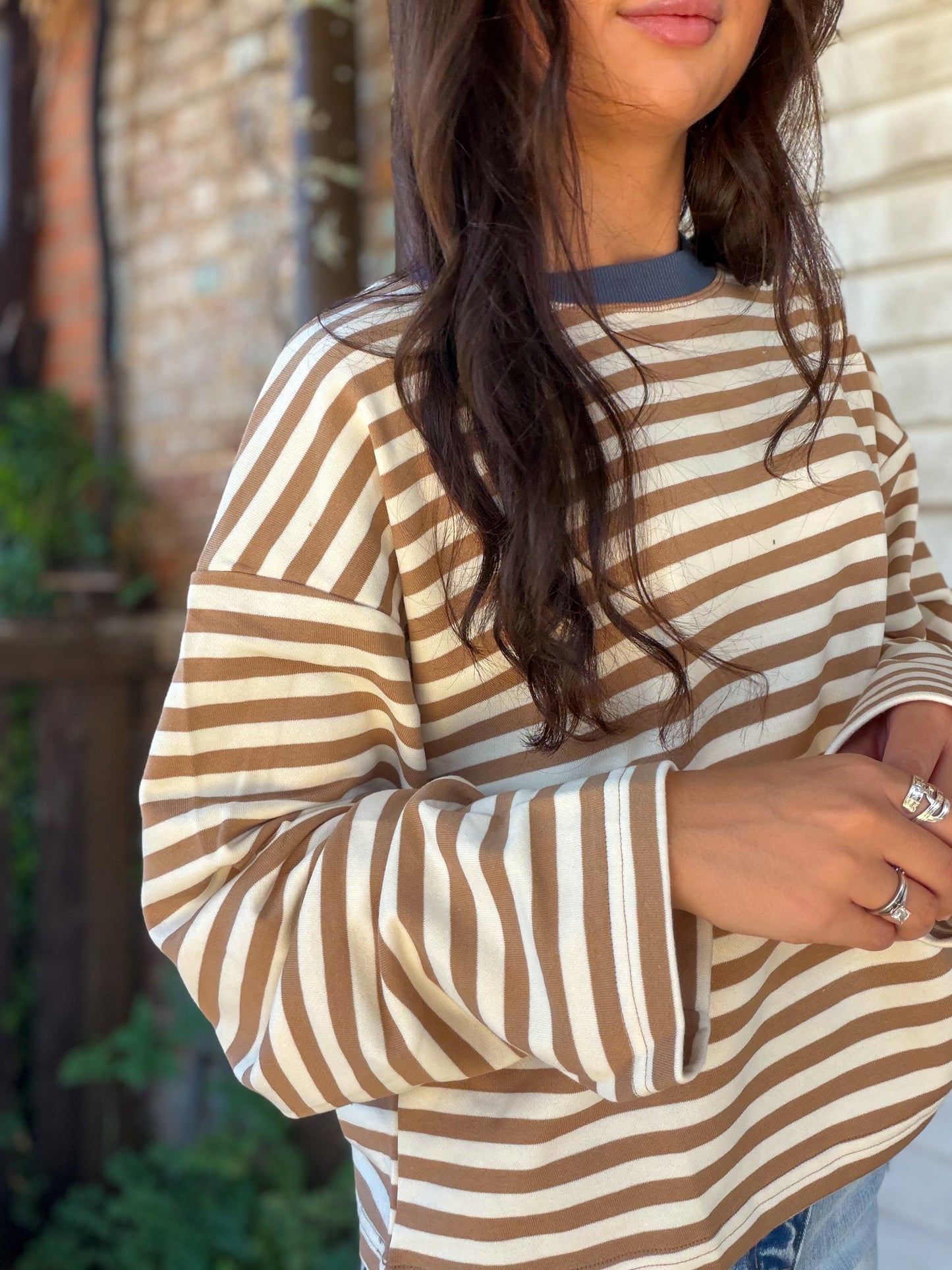 Saddle & Stripe Top