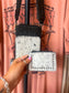 Sadler Cowhide Crossbody in Black