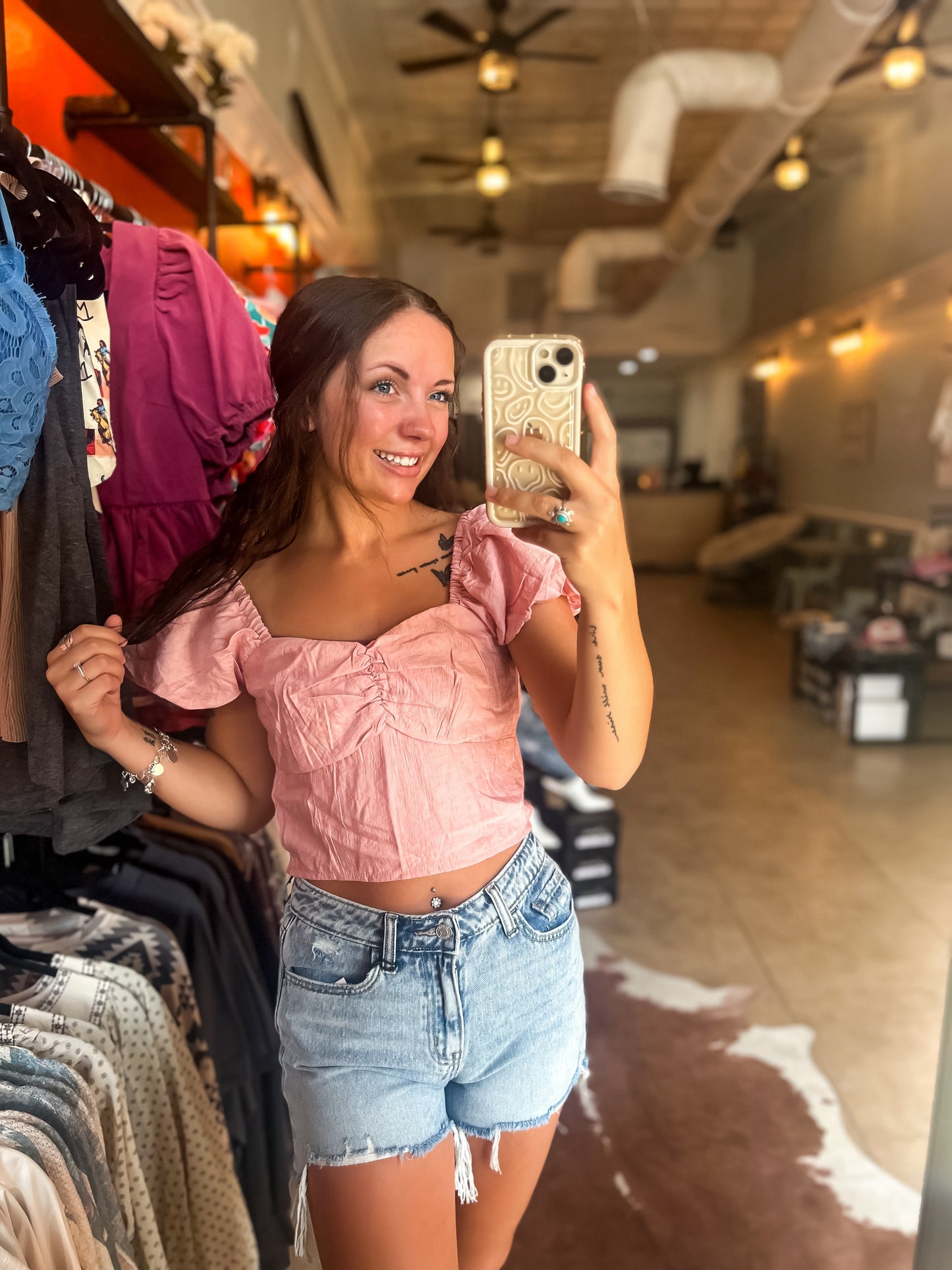 Rita Cropped Blouse