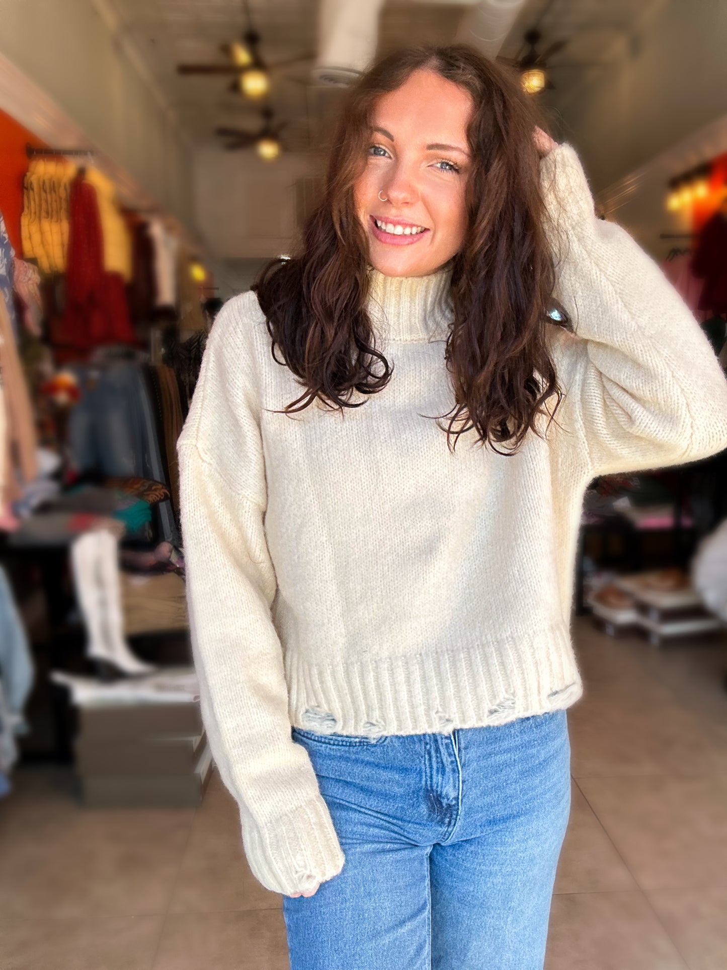 Lydia Sweater in Cream