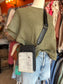 Sadler Cowhide Crossbody in Black