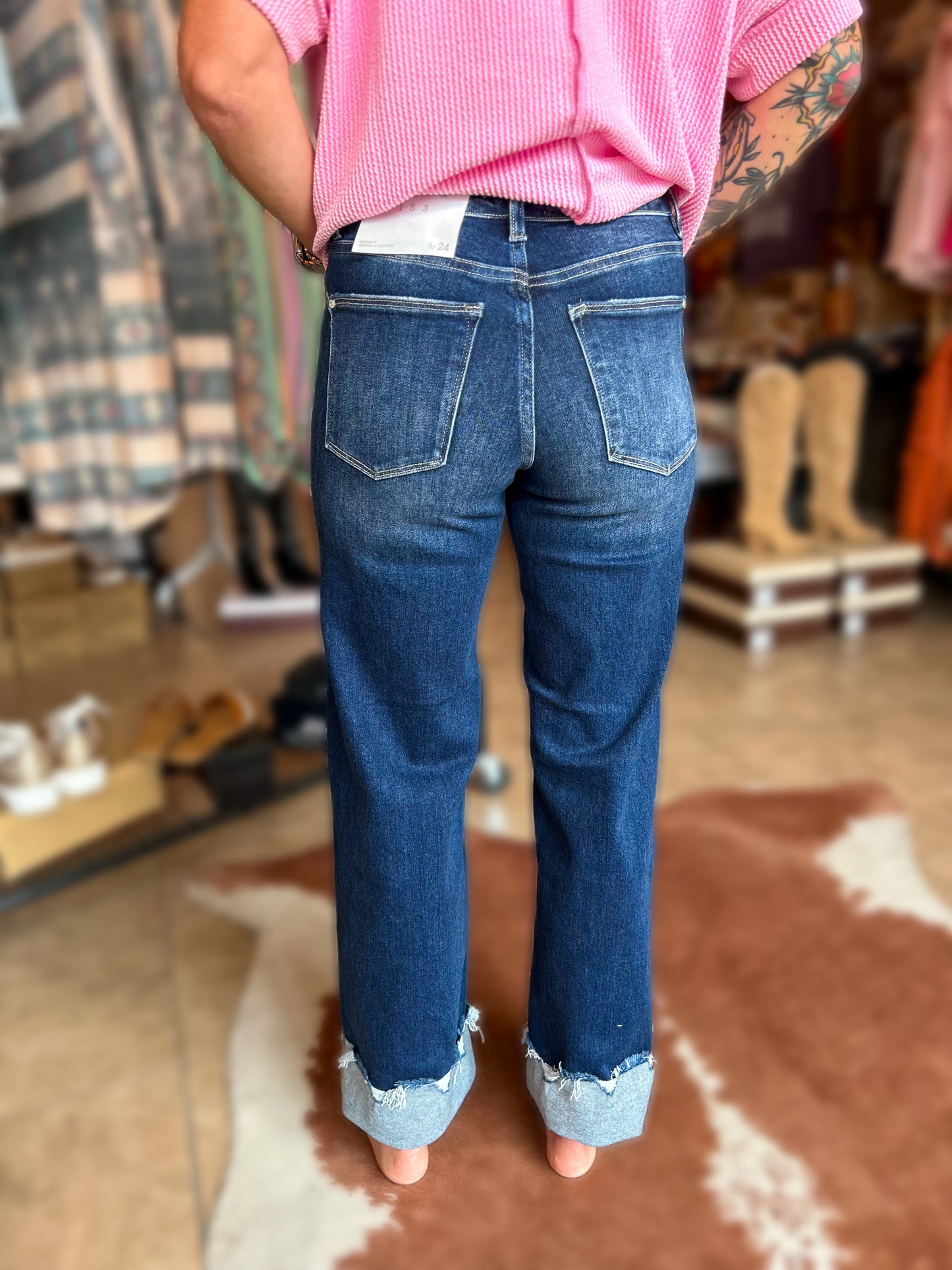 Midnight Strut Cuffed Jean