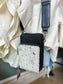 Sadler Cowhide Crossbody in Black