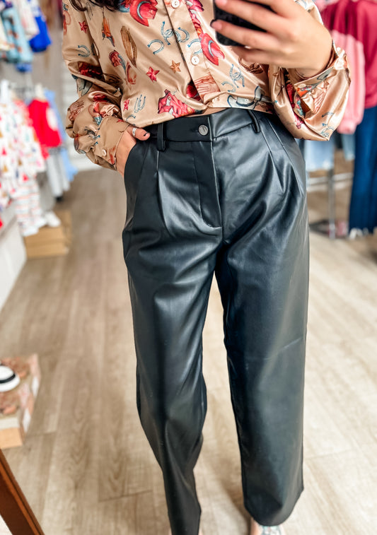 Gringa Leather Pants