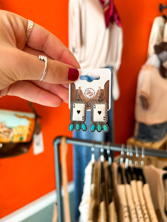 Texas Hold ‘Em Earrings
