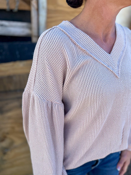 Wyatt Top in Oatmeal