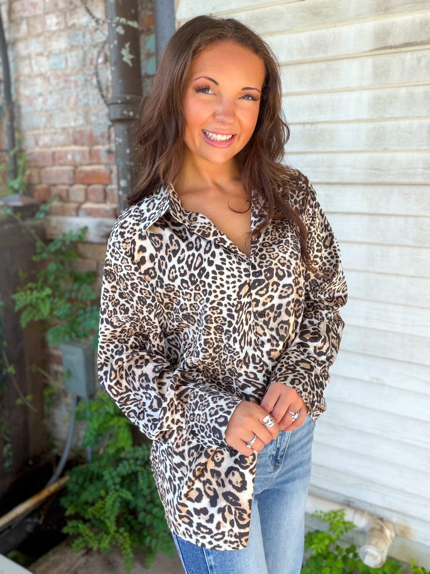 Wild Instinct Satin Blouse