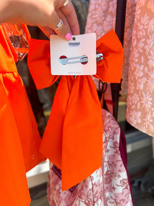 Game Day Barrette Hair Bow