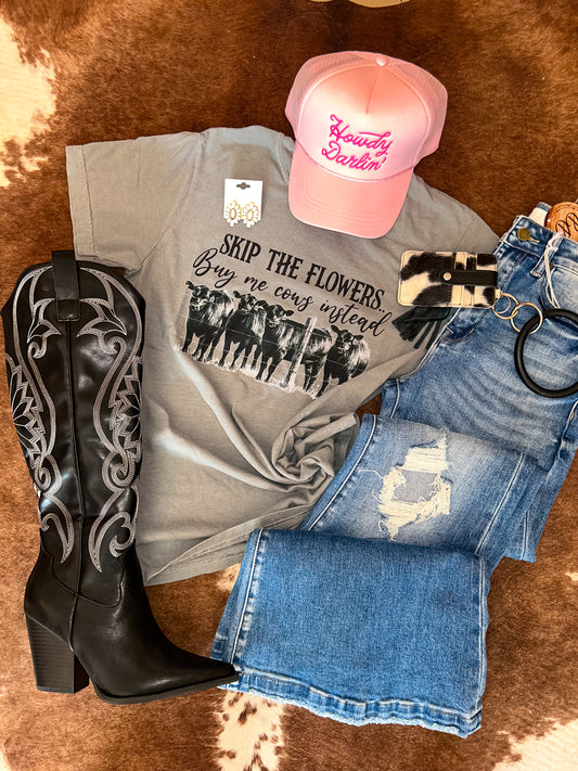 Skip The Flowers Tee