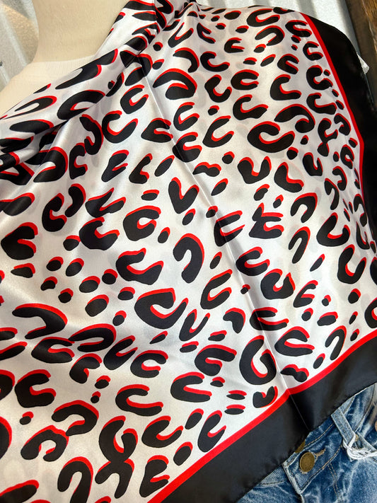 Black & Red Cheetah Wildrag