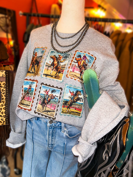 Retro Bronc Rider Crew