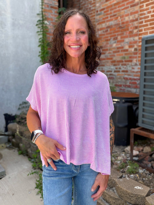 Easy Does It Top in Violet