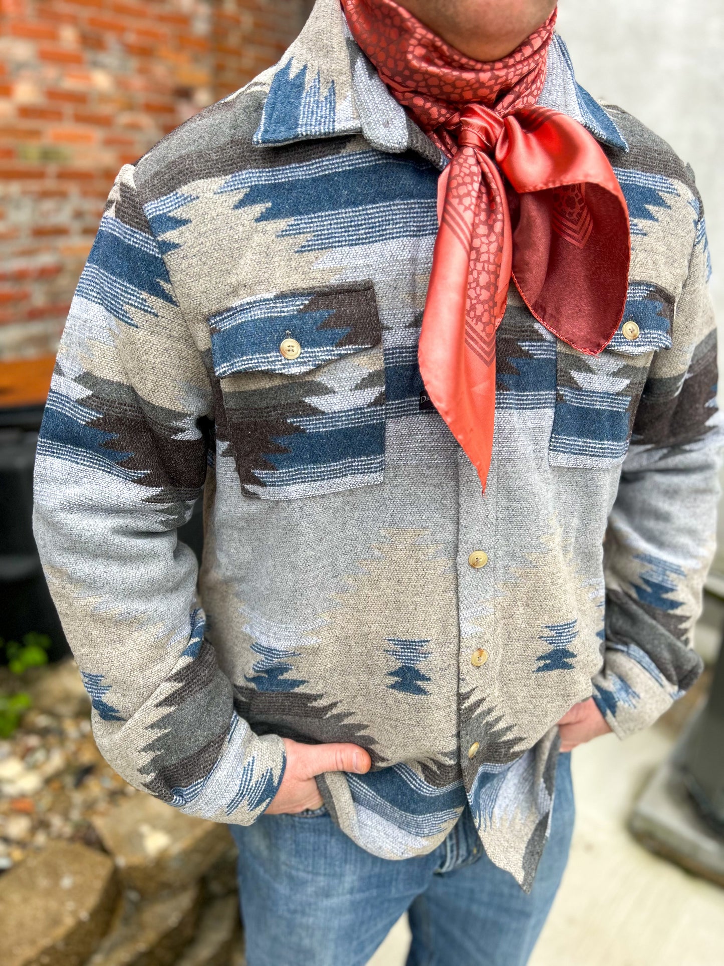 Aztec Jacket in Grey