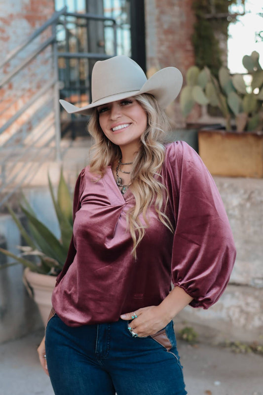 Veronica Velvet Blouse