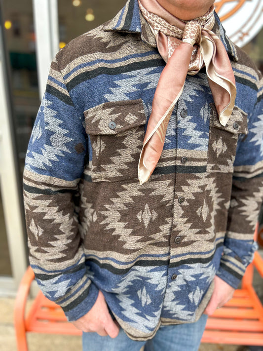 Aztec Jacket in Brown
