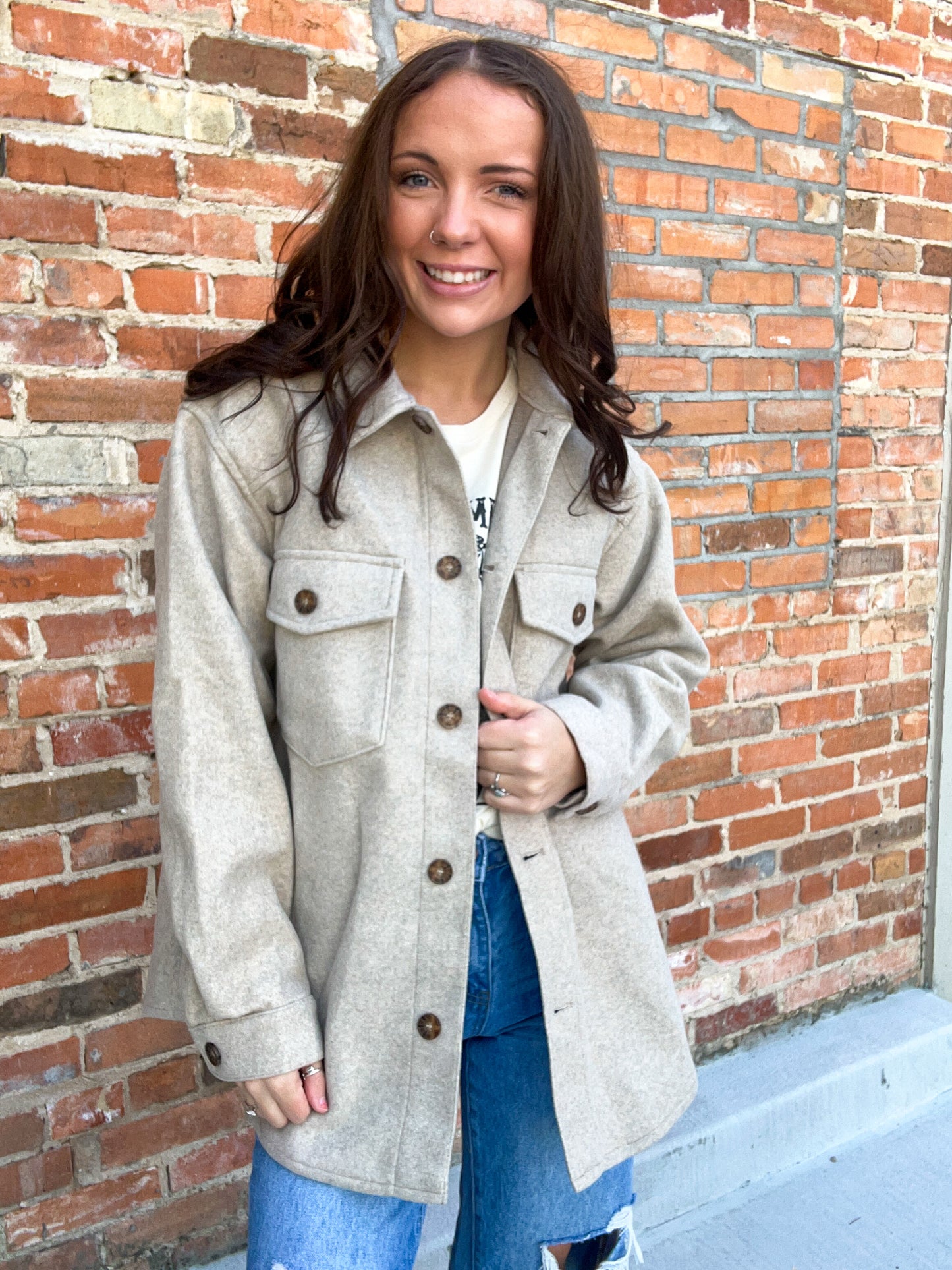 Mandy Jacket in Oatmeal