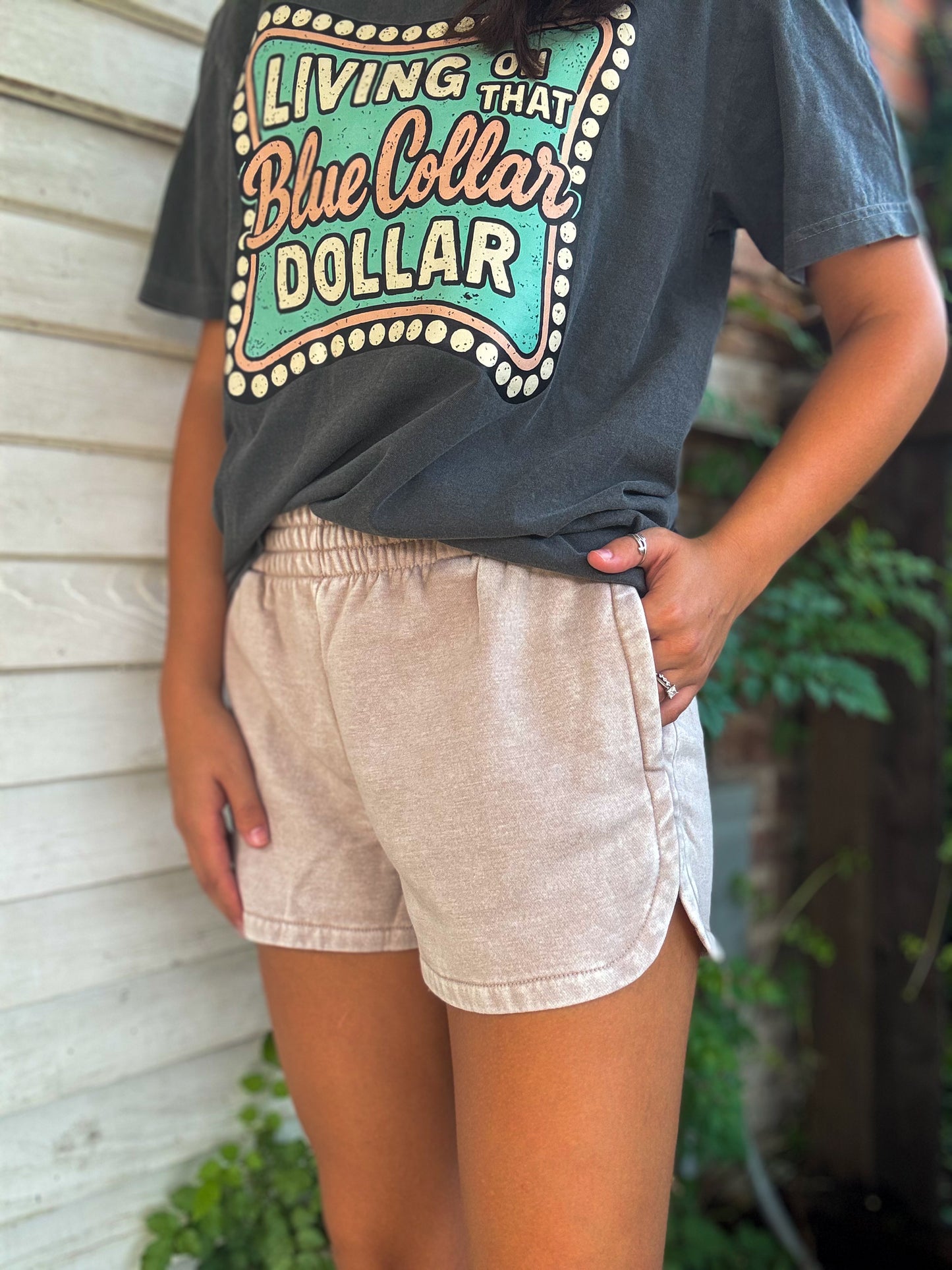 Slow Sunday Shorts in Ash Mocha