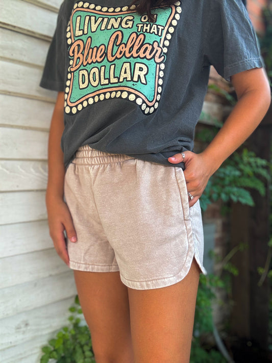 Slow Sunday Shorts in Ash Mocha