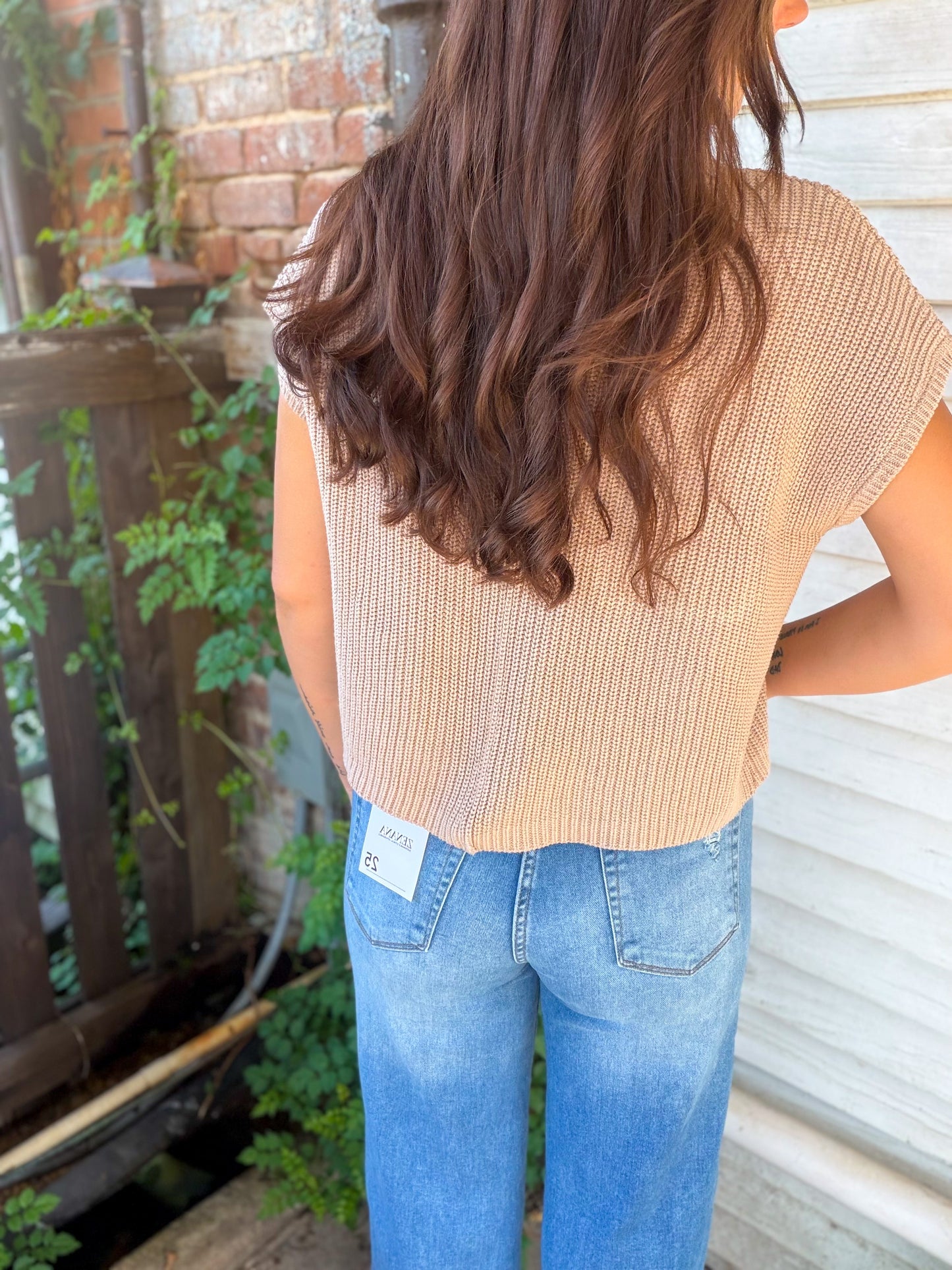 Simple Pleasures Top in Light Mocha