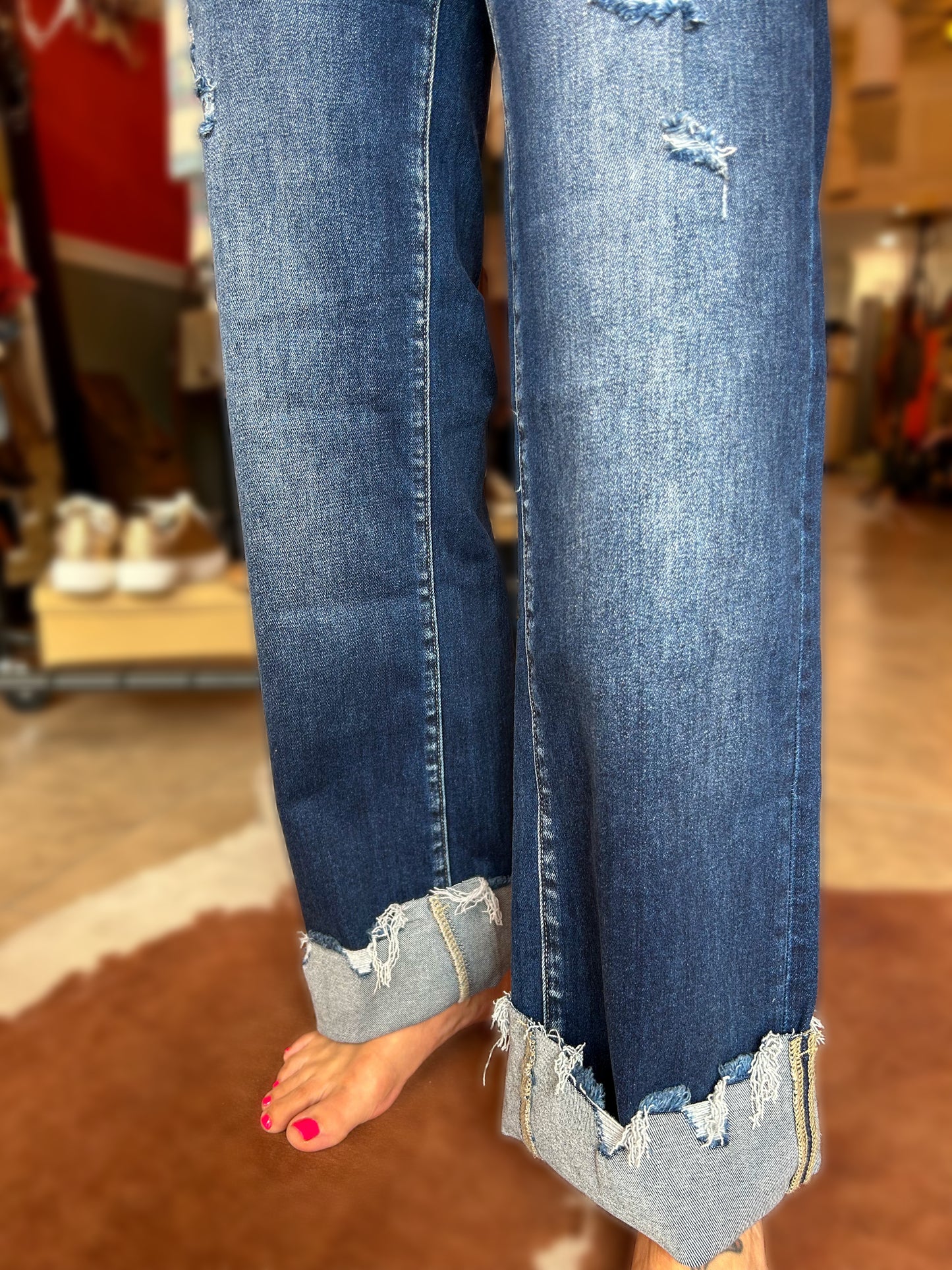Midnight Strut Cuffed Jean
