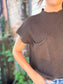 Neutral Ground Top in Dark Brown