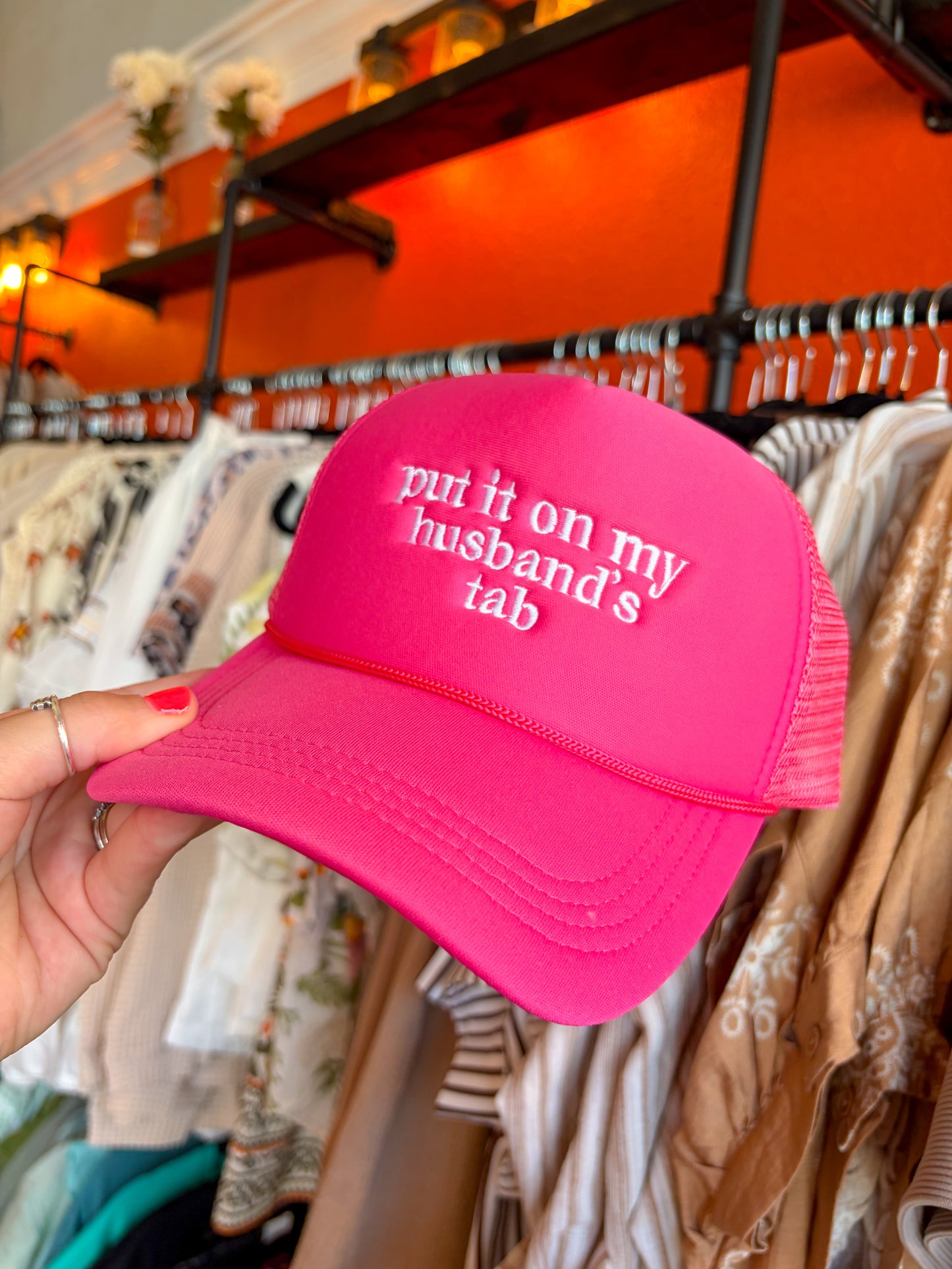 Husband’s Tab Trucker Hat