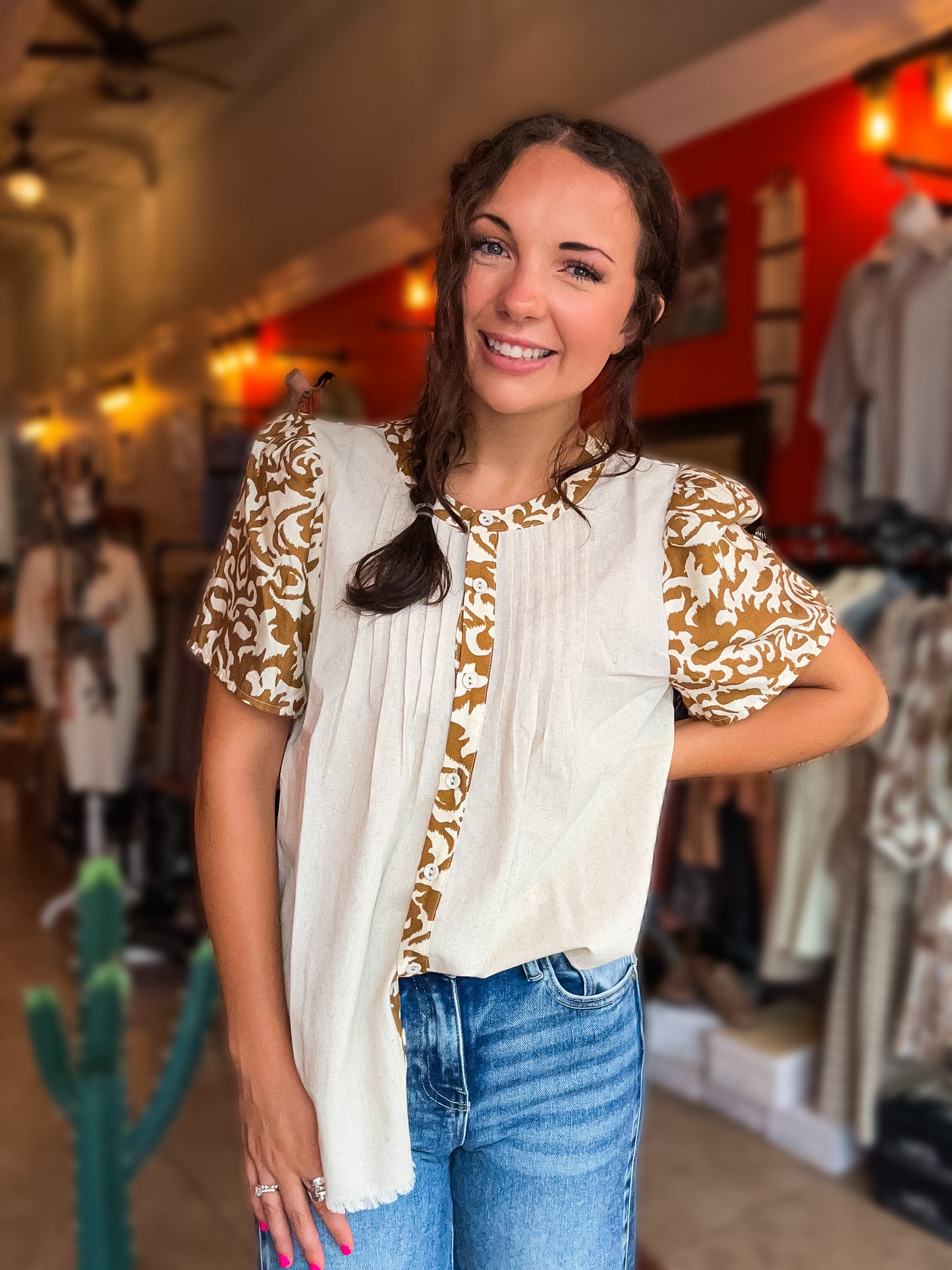 Sandstone Stitch Top