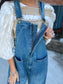 Tough Luck Wide Leg Barrel Overalls