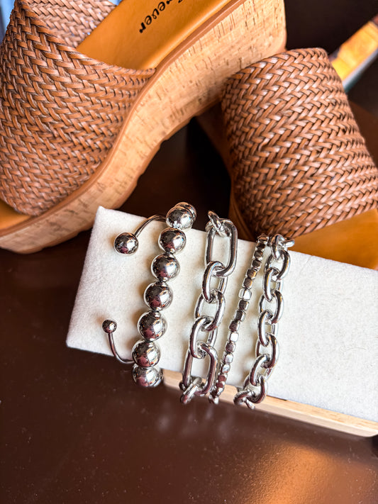 Heavy Metal Bracelet Stack