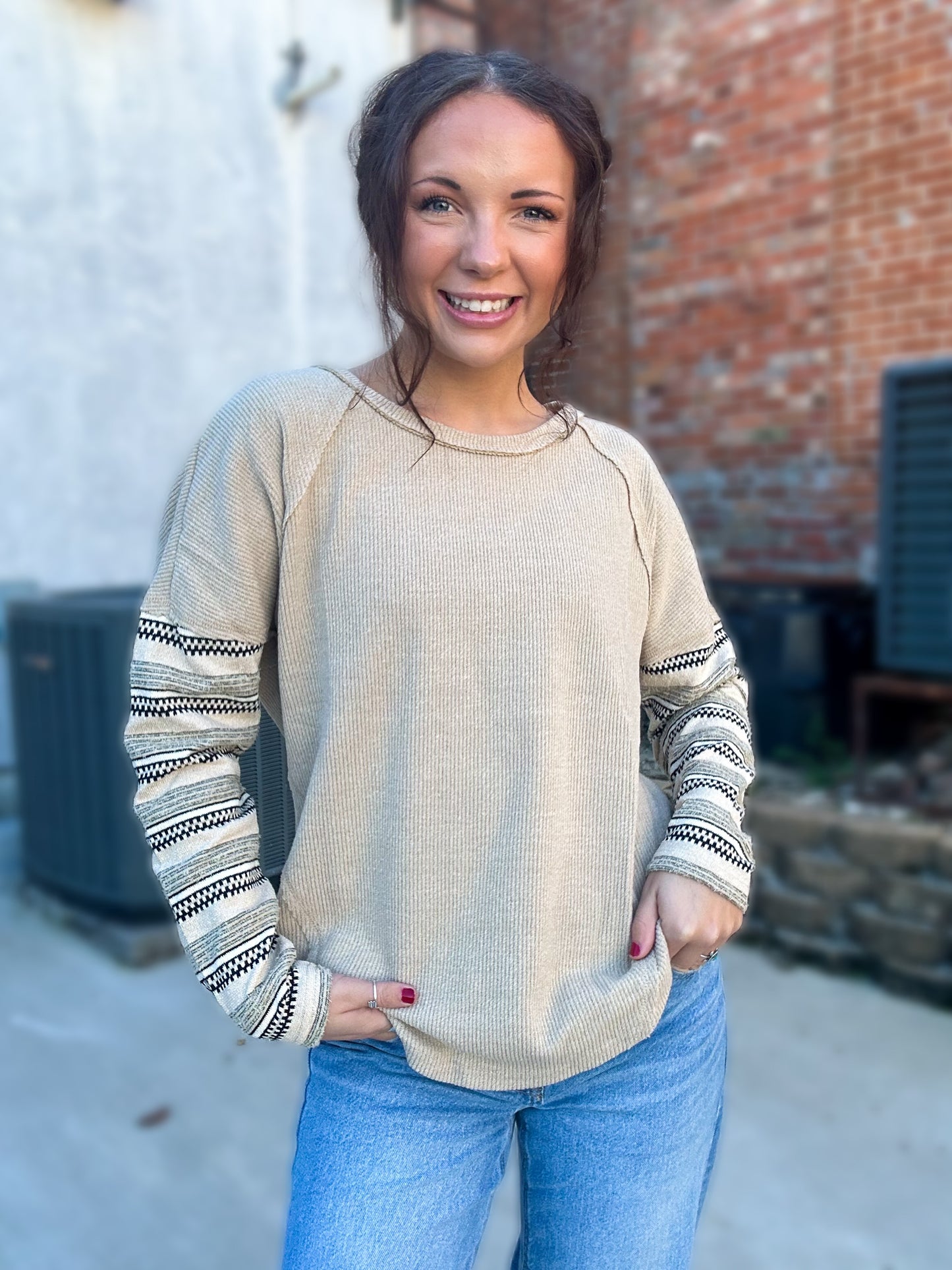 Badlands Brushed Knit Top