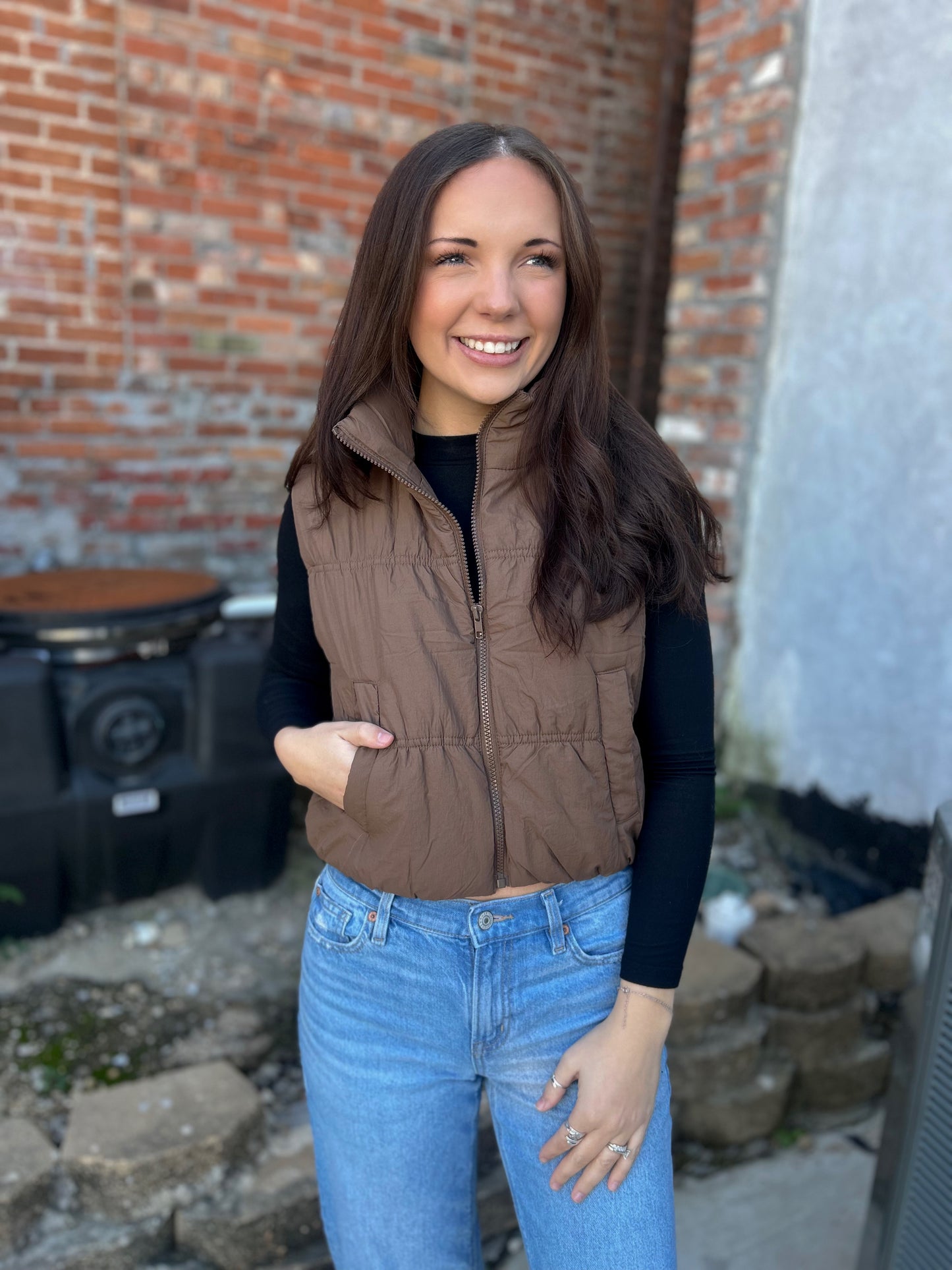 Last Call Cropped Puffer Vest