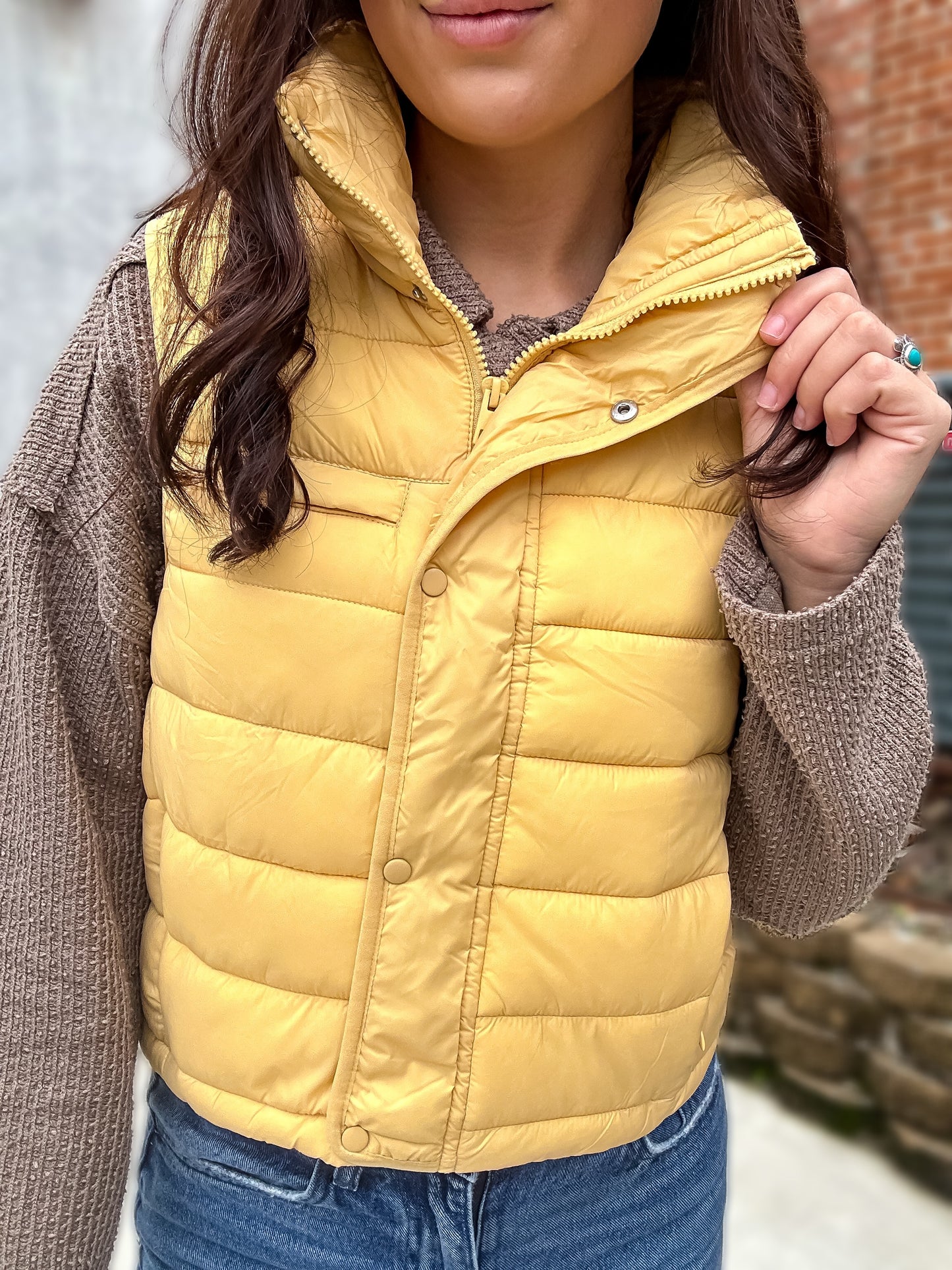 Beth Cropped Puffer Vest