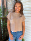 Simple Pleasures Top in Light Mocha
