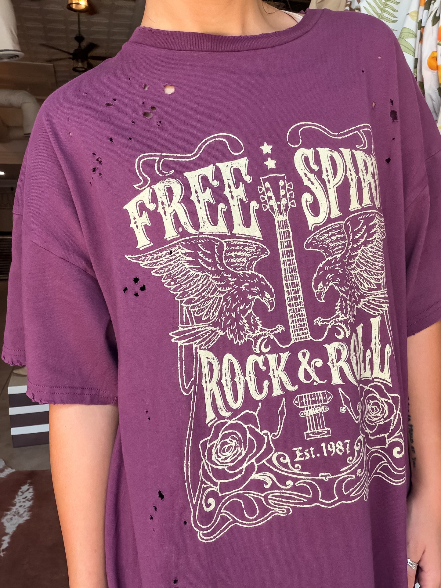 Free Spirit Oversized Graphic Tee