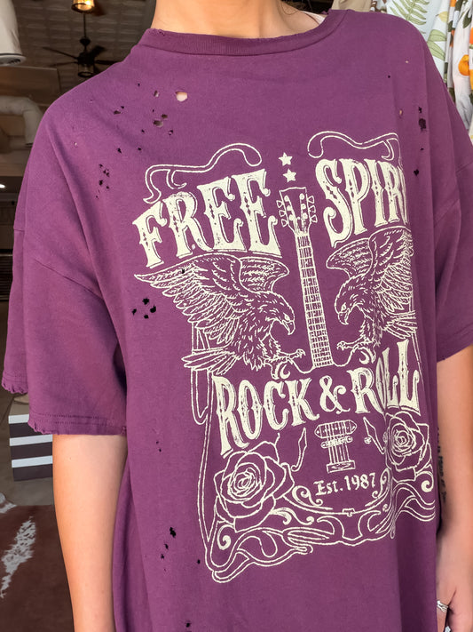 Free Spirit Oversized Graphic Tee