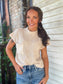 Neutral Ground Top in Cream