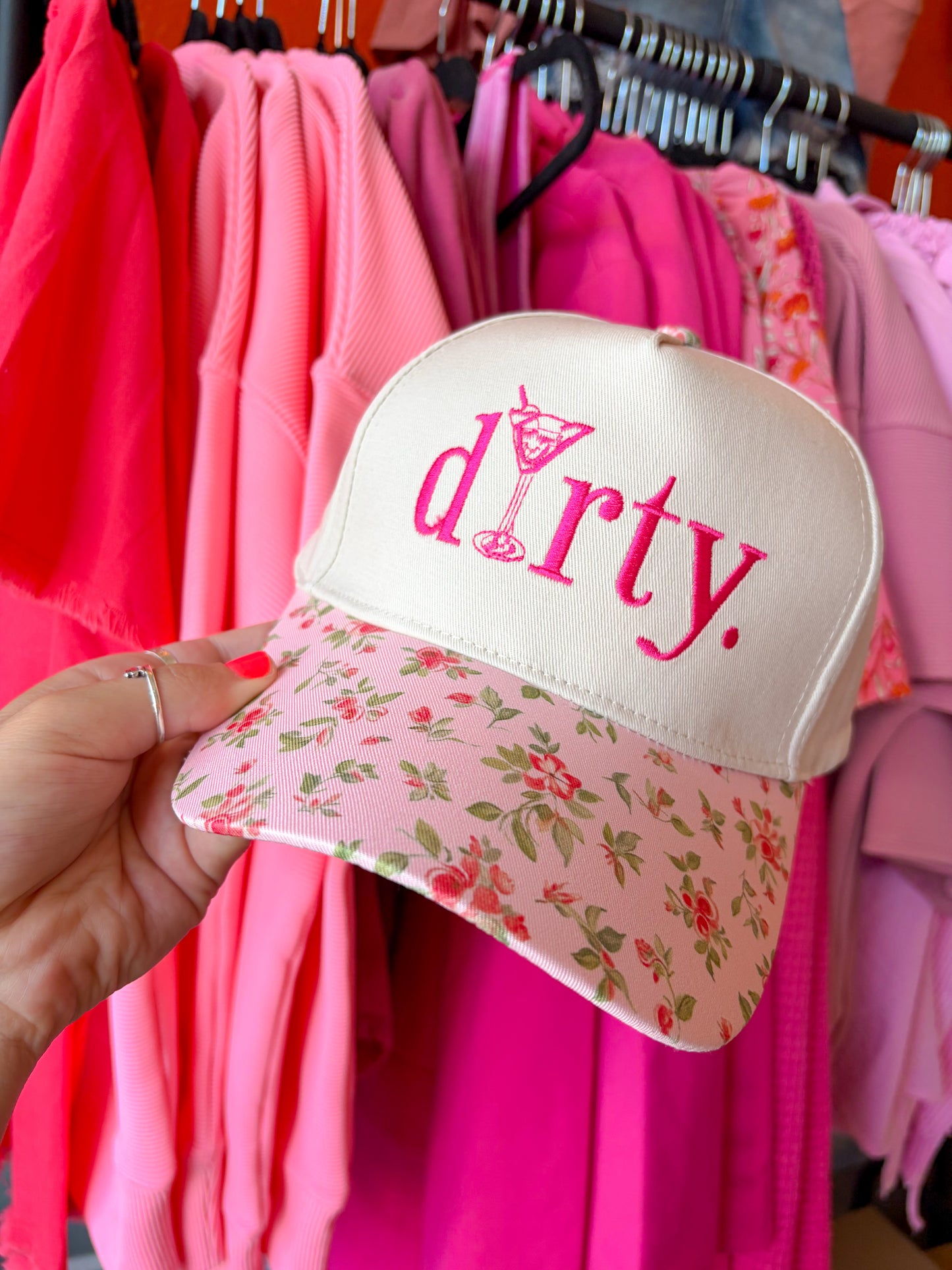 Dirty Martini Hat in Pink