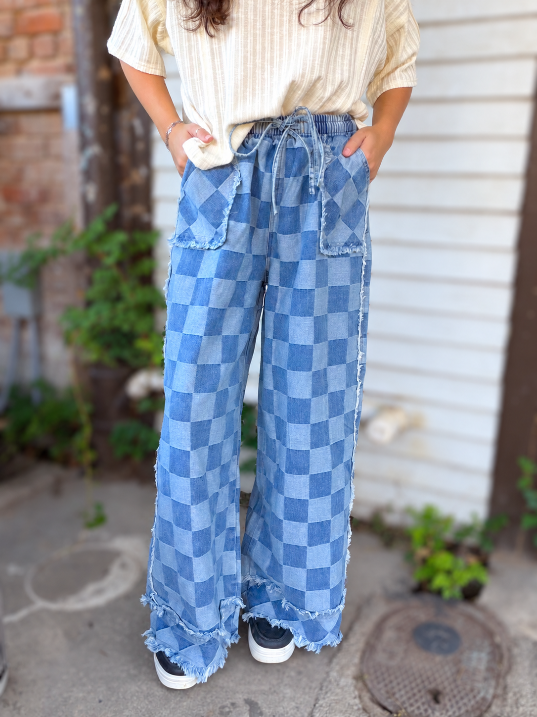 Checkmate Wide Leg Pants
