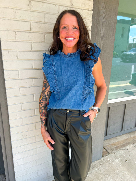 Denver Denim Blouse