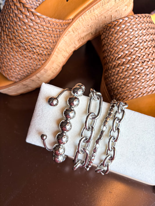 Heavy Metal Bracelet Stack