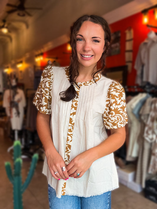 Sandstone Stitch Top