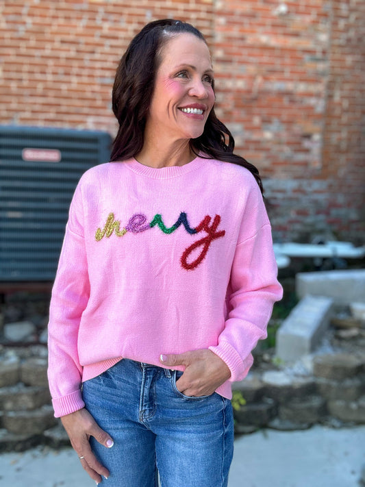 Merry Tinsel Sweater