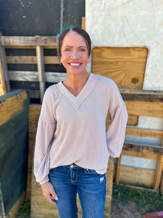 Wyatt Top in Oatmeal