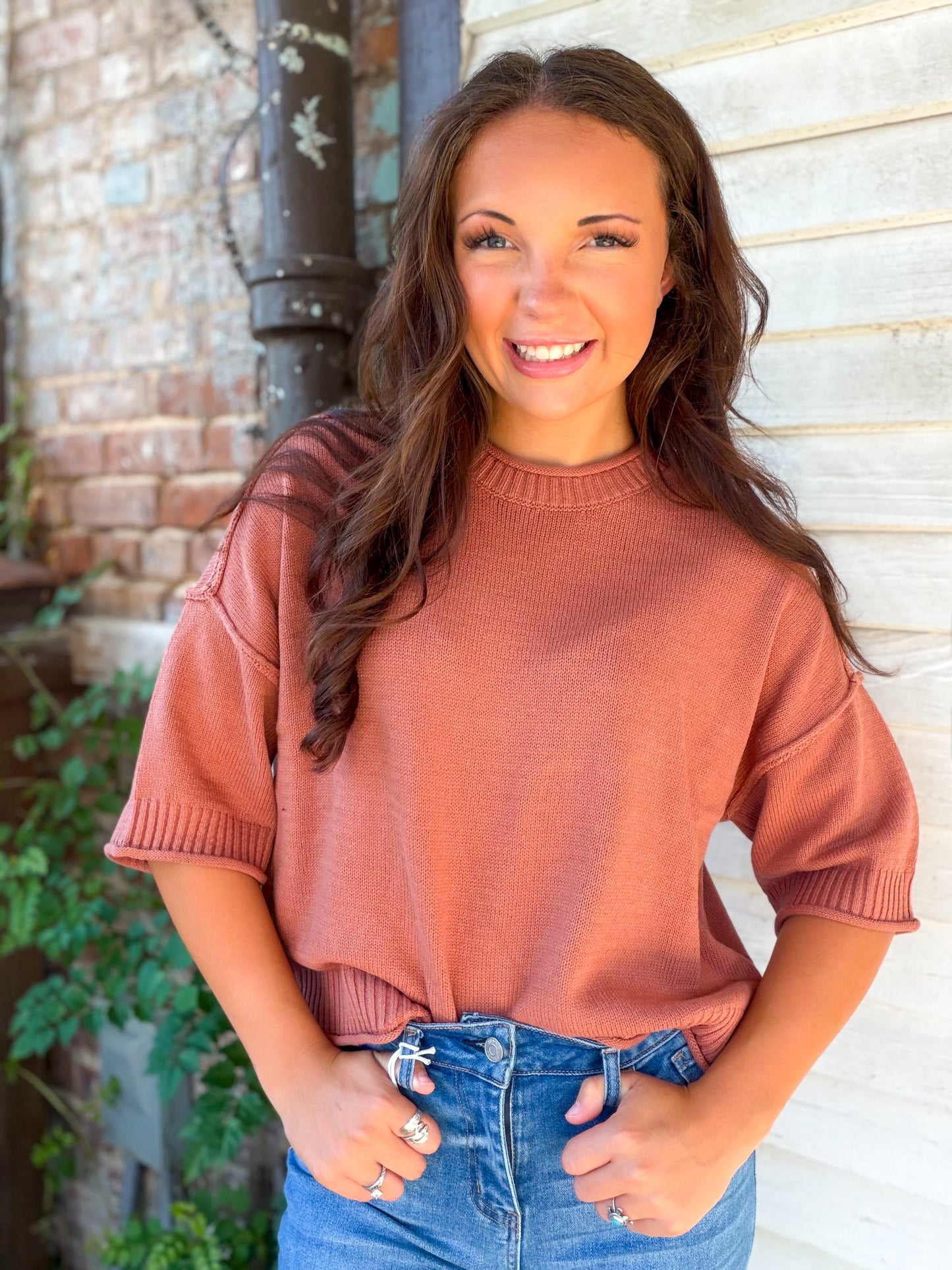 Daybreak Top in Sienna