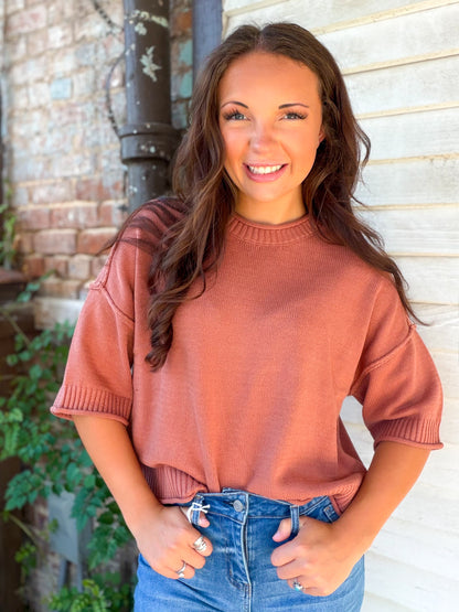 Daybreak Top in Sienna